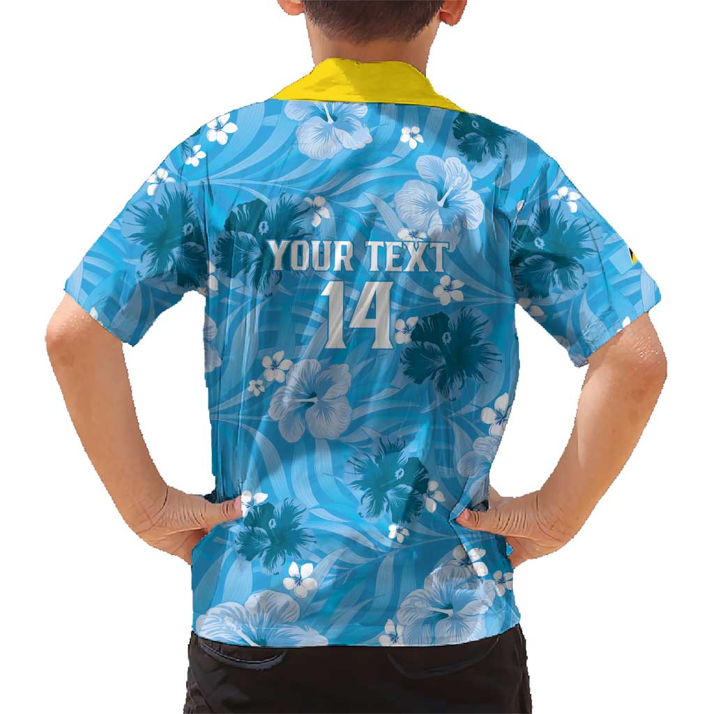 Custom Saint Lucia Kings Cricket Kid Hawaiian Shirt 2025 Go Beinspired Tropical Style - Wonder Print Shop