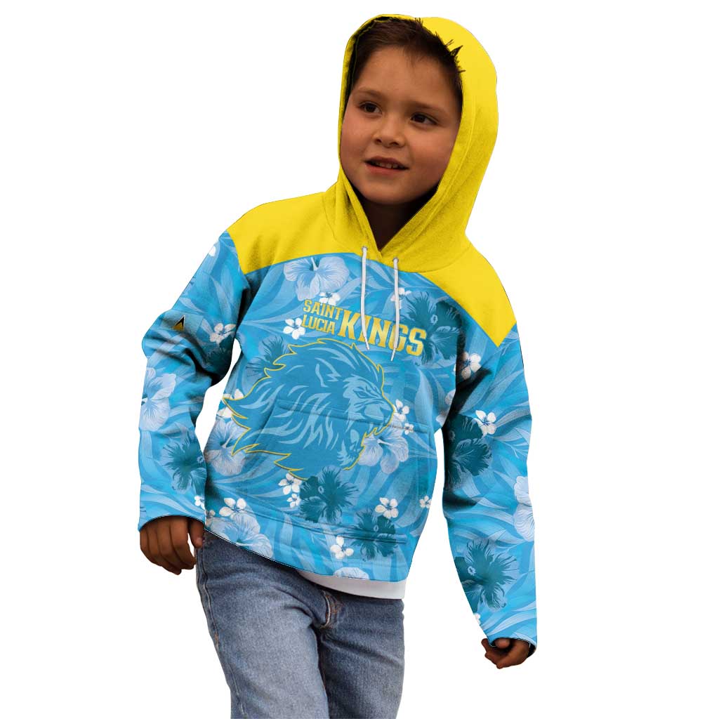 Custom Saint Lucia Kings Cricket Kid Hoodie 2025 Go Beinspired Tropical Style - Wonder Print Shop
