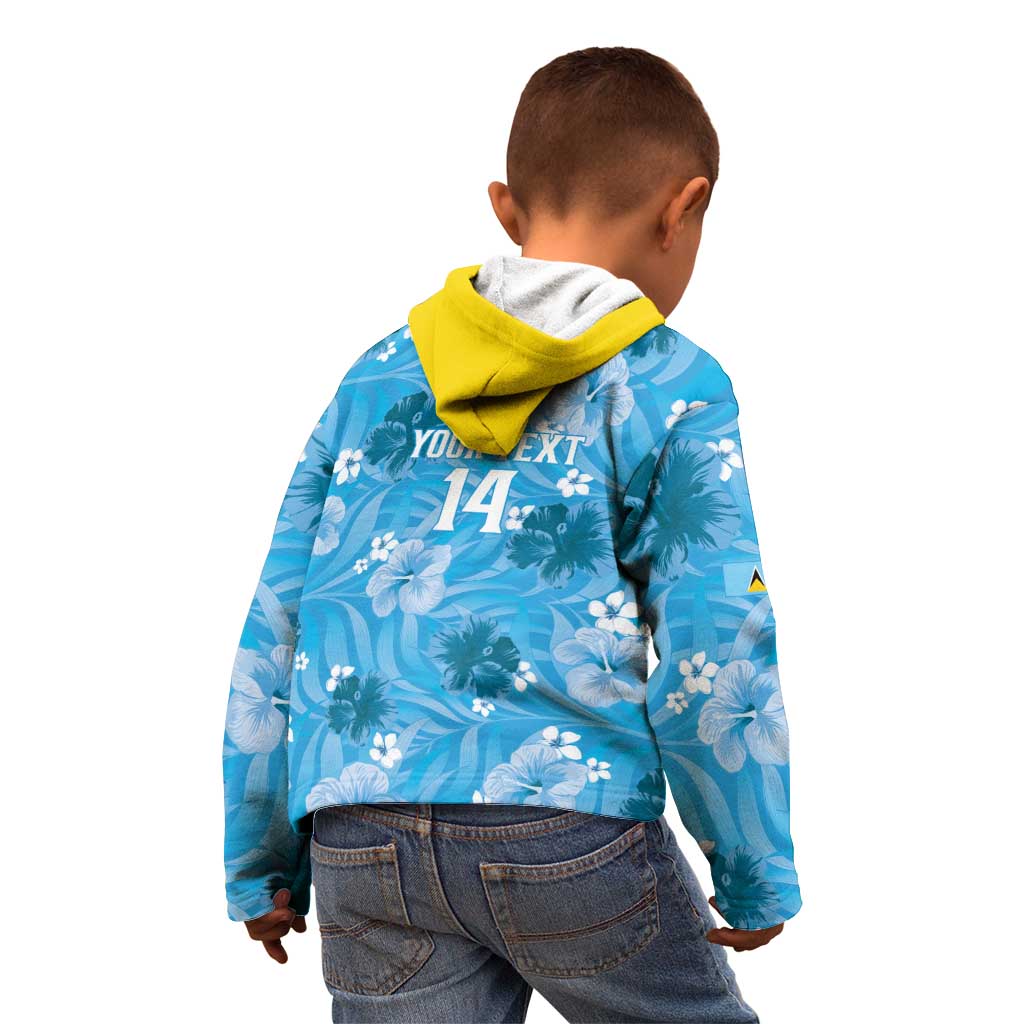 Custom Saint Lucia Kings Cricket Kid Hoodie 2025 Go Beinspired Tropical Style - Wonder Print Shop