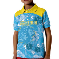 Custom Saint Lucia Kings Cricket Kid Polo Shirt 2025 Go Beinspired Tropical Style - Wonder Print Shop
