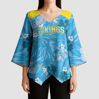 Custom Saint Lucia Kings Cricket Kimono Sleeve Blouse 2025 Go Beinspired Tropical Style - Wonder Print Shop
