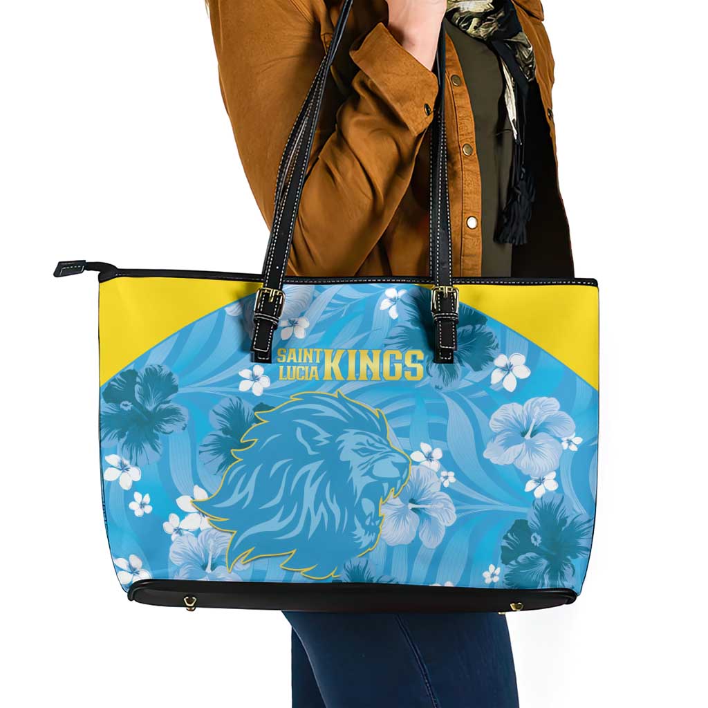 Saint Lucia Kings Cricket Leather Tote Bag 2025 Go Beinspired Tropical Style - Wonder Print Shop