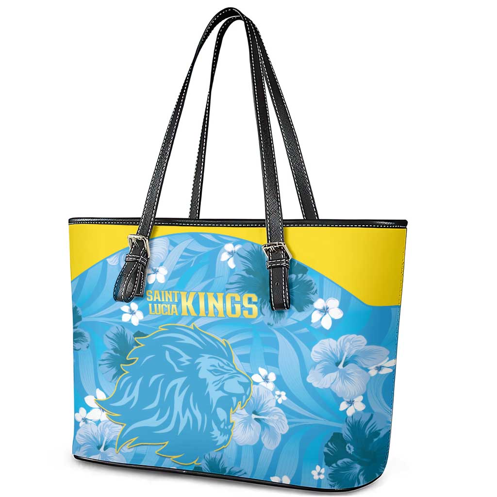 Saint Lucia Kings Cricket Leather Tote Bag 2025 Go Beinspired Tropical Style - Wonder Print Shop