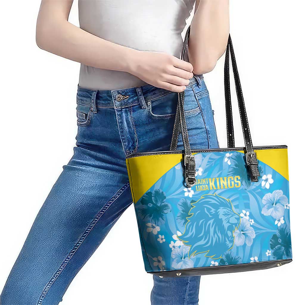 Saint Lucia Kings Cricket Leather Tote Bag 2025 Go Beinspired Tropical Style - Wonder Print Shop