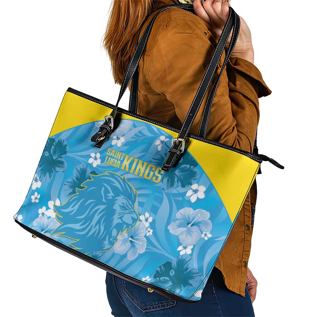 Saint Lucia Kings Cricket Leather Tote Bag 2025 Go Beinspired Tropical Style - Wonder Print Shop