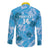 Custom Saint Lucia Kings Cricket Long Sleeve Button Shirt 2025 Go Beinspired Tropical Style - Wonder Print Shop