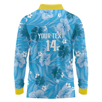 Custom Saint Lucia Kings Cricket Long Sleeve Polo Shirt 2025 Go Beinspired Tropical Style - Wonder Print Shop
