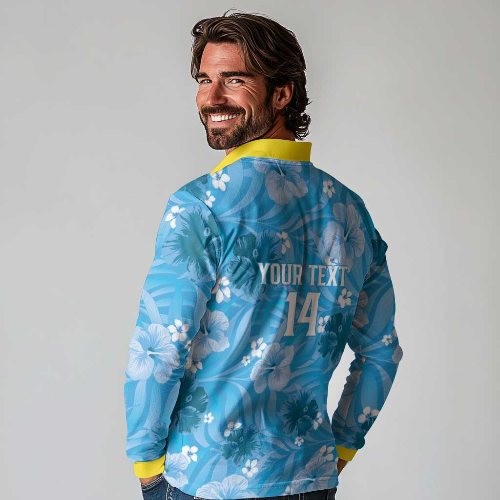 Custom Saint Lucia Kings Cricket Long Sleeve Polo Shirt 2025 Go Beinspired Tropical Style - Wonder Print Shop