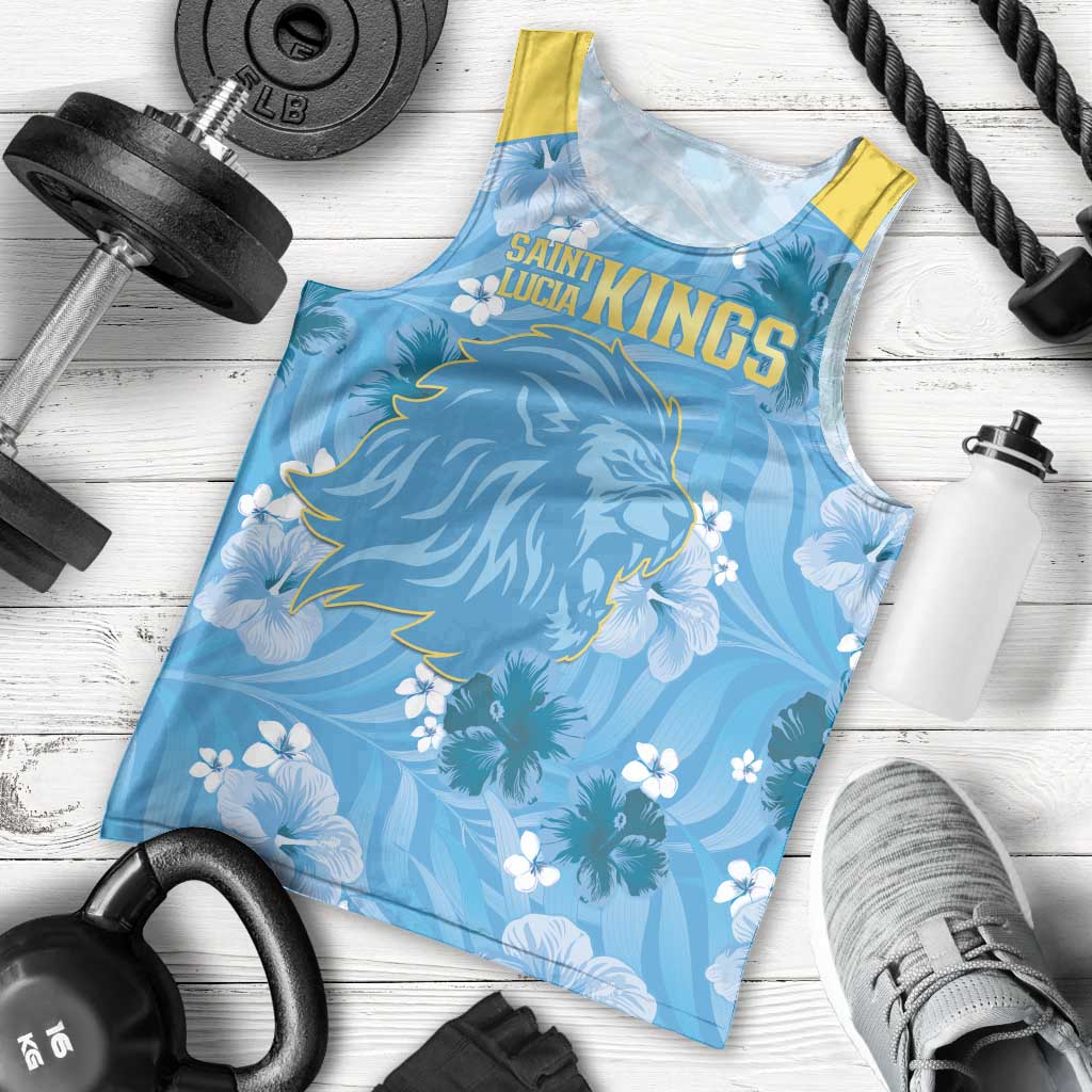 Custom Saint Lucia Kings Cricket Men Tank Top 2025 Go Beinspired Tropical Style - Wonder Print Shop