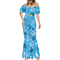 Custom Saint Lucia Kings Cricket Mermaid Dress 2025 Go Beinspired Tropical Style - Wonder Print Shop