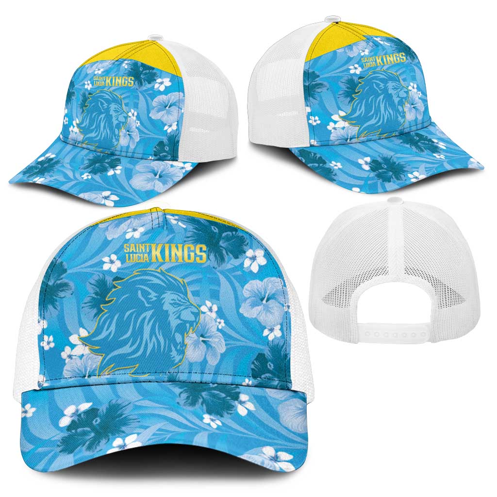 Saint Lucia Kings Cricket Mesh Trucker Cap 2025 Go Beinspired Tropical Style - Wonder Print Shop
