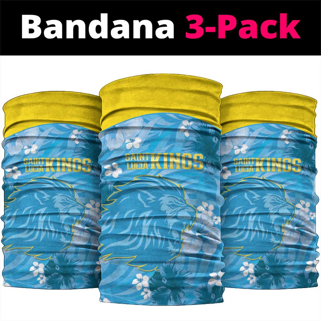 Saint Lucia Kings Cricket Neck Gaiter 2025 Go Beinspired Tropical Style - Wonder Print Shop