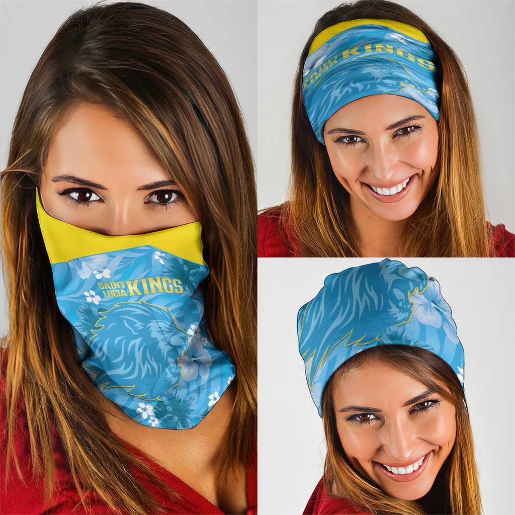 Saint Lucia Kings Cricket Neck Gaiter 2025 Go Beinspired Tropical Style - Wonder Print Shop