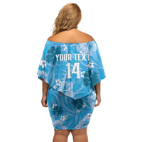 Custom Saint Lucia Kings Cricket Off Shoulder Short Dress 2025 Go Beinspired Tropical Style - Wonder Print Shop