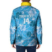 Custom Saint Lucia Kings Cricket Padded Jacket 2025 Go Beinspired Tropical Style - Wonder Print Shop