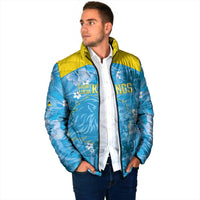 Custom Saint Lucia Kings Cricket Padded Jacket 2025 Go Beinspired Tropical Style - Wonder Print Shop