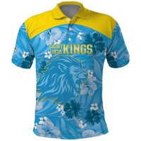 Custom Saint Lucia Kings Cricket Polo Shirt 2025 Go Beinspired Tropical Style - Wonder Print Shop