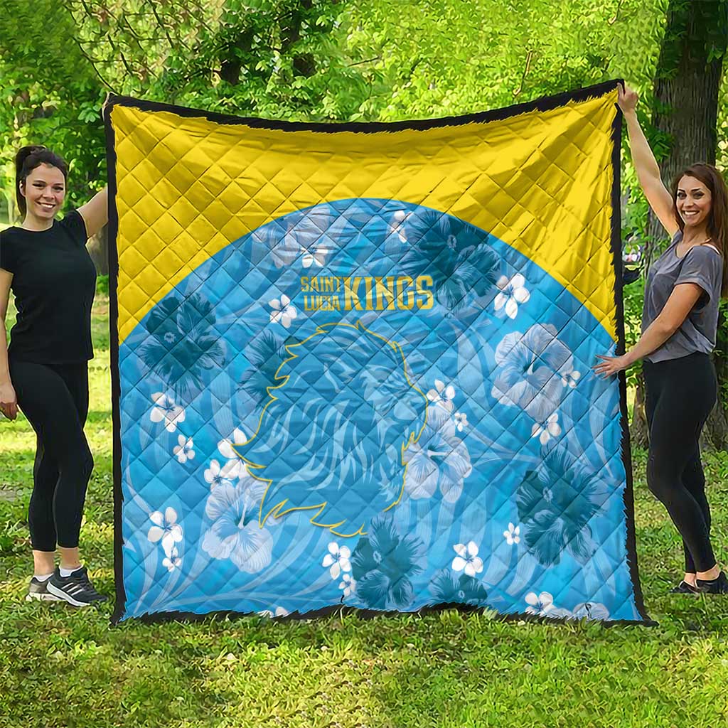 Saint Lucia Kings Cricket Quilt 2025 Go Beinspired Tropical Style - Wonder Print Shop