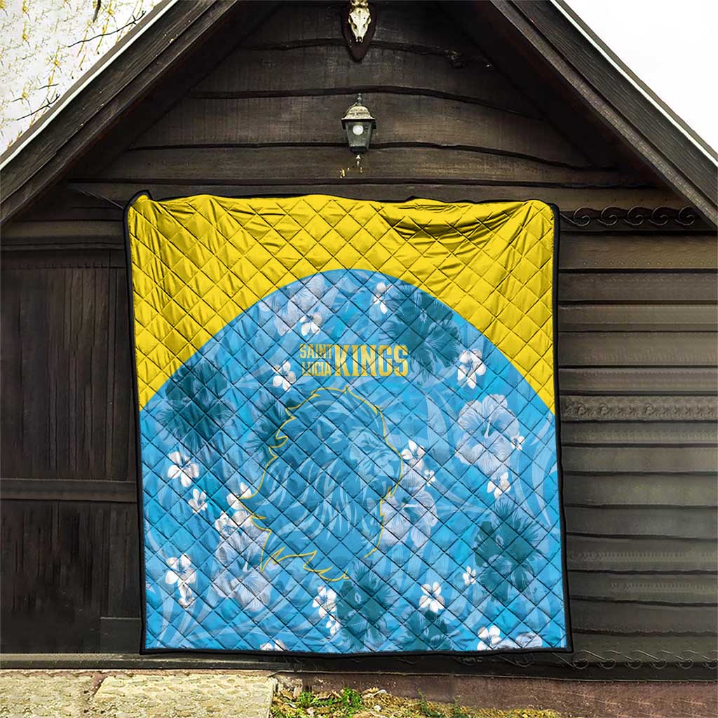 Saint Lucia Kings Cricket Quilt 2025 Go Beinspired Tropical Style - Wonder Print Shop