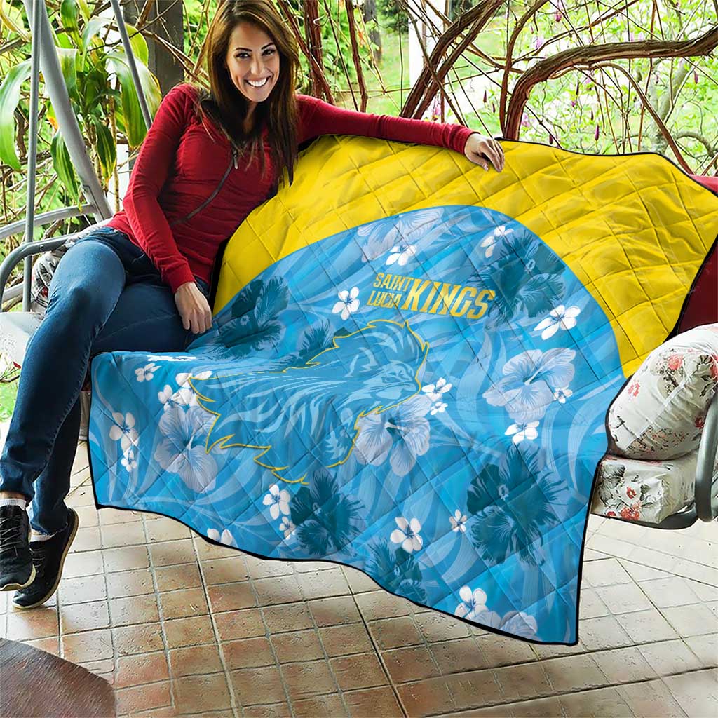 Saint Lucia Kings Cricket Quilt 2025 Go Beinspired Tropical Style - Wonder Print Shop
