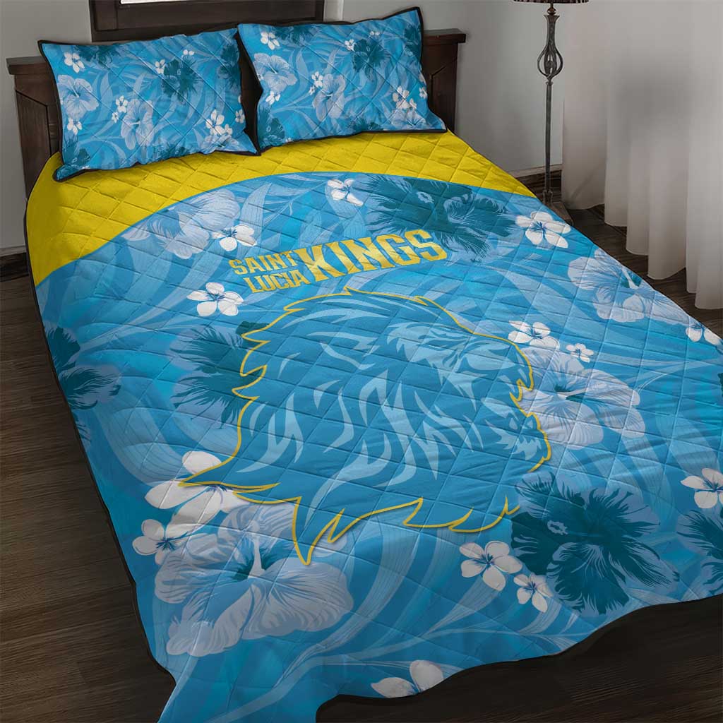 Saint Lucia Kings Cricket Quilt Bed Set 2025 Go Beinspired Tropical Style - Wonder Print Shop