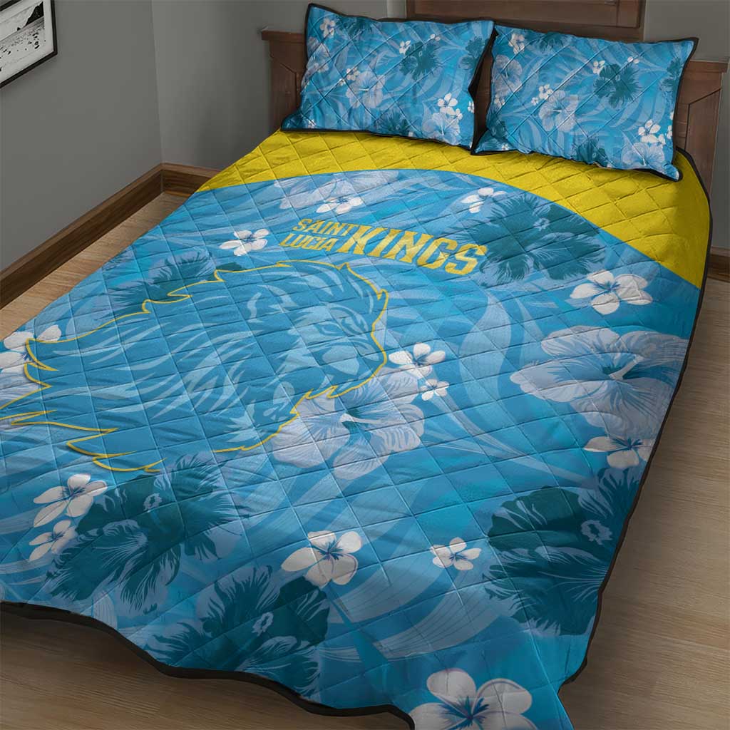 Saint Lucia Kings Cricket Quilt Bed Set 2025 Go Beinspired Tropical Style - Wonder Print Shop