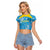 Custom Saint Lucia Kings Cricket Raglan Cropped T Shirt 2025 Go Beinspired Tropical Style - Wonder Print Shop