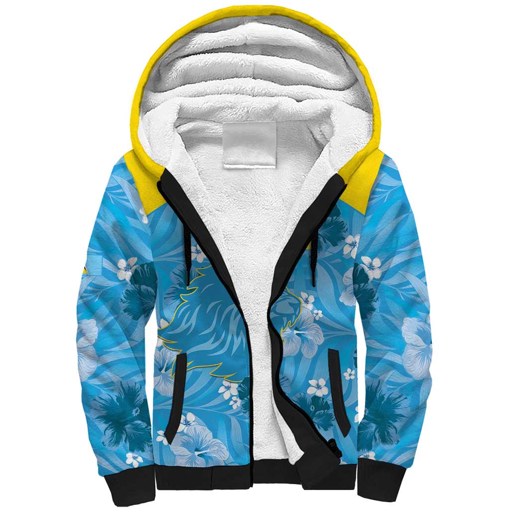 Custom Saint Lucia Kings Cricket Sherpa Hoodie 2025 Go Beinspired Tropical Style - Wonder Print Shop