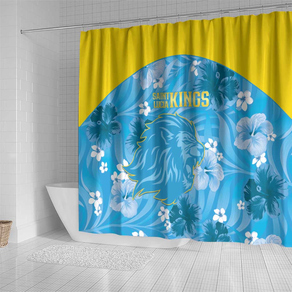 Saint Lucia Kings Cricket Shower Curtain 2025 Go Beinspired Tropical Style - Wonder Print Shop