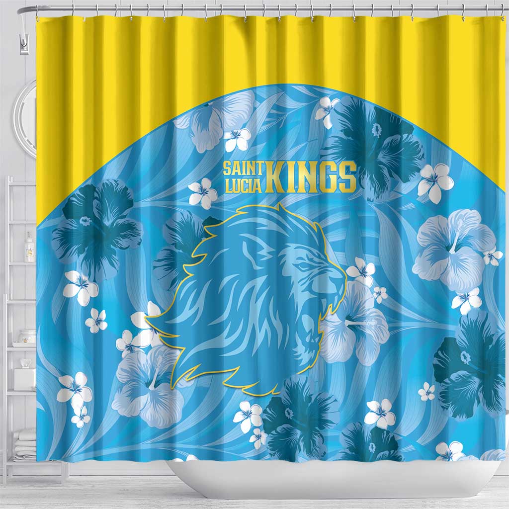 Saint Lucia Kings Cricket Shower Curtain 2025 Go Beinspired Tropical Style - Wonder Print Shop
