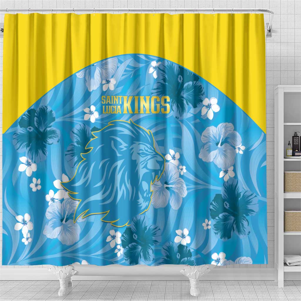 Saint Lucia Kings Cricket Shower Curtain 2025 Go Beinspired Tropical Style - Wonder Print Shop