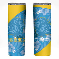 Custom Saint Lucia Kings Cricket Skinny Tumbler 2025 Go Beinspired Tropical Style - Wonder Print Shop