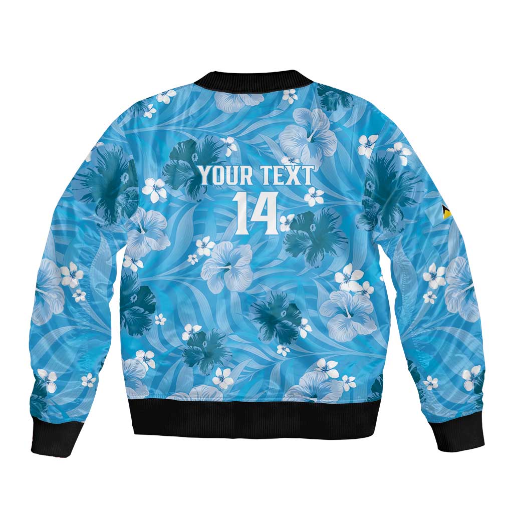 Custom Saint Lucia Kings Cricket Sleeve Zip Bomber Jacket 2025 Go Beinspired Tropical Style - Wonder Print Shop