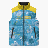 Custom Saint Lucia Kings Cricket Sleeveless Puffer Jacket 2025 Go Beinspired Tropical Style - Wonder Print Shop