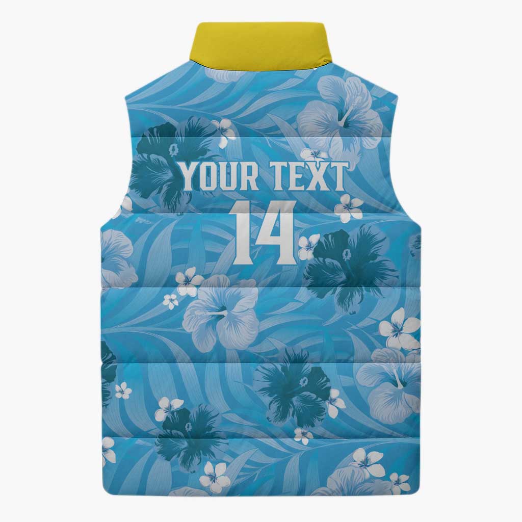 Custom Saint Lucia Kings Cricket Sleeveless Puffer Jacket 2025 Go Beinspired Tropical Style - Wonder Print Shop