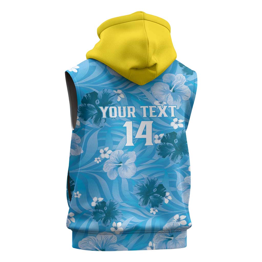 Custom Saint Lucia Kings Cricket Sleeveless Zip Hoodie 2025 Go Beinspired Tropical Style - Wonder Print Shop