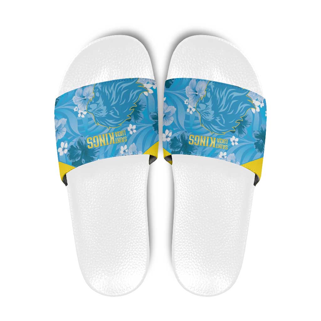 Saint Lucia Kings Cricket Slide Sandals 2025 Go Beinspired Tropical Style - Wonder Print Shop
