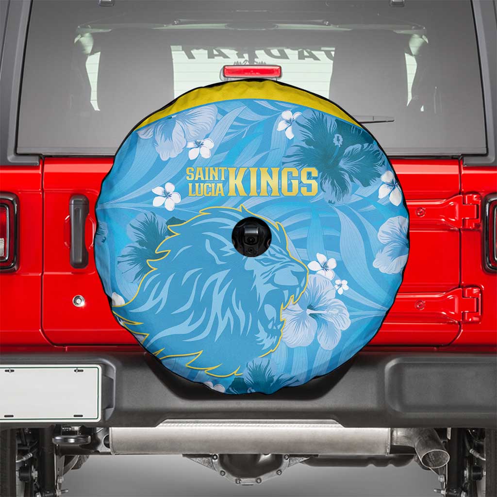 Saint Lucia Kings Cricket Spare Tire Cover 2025 Go Beinspired Tropical Style - Wonder Print Shop