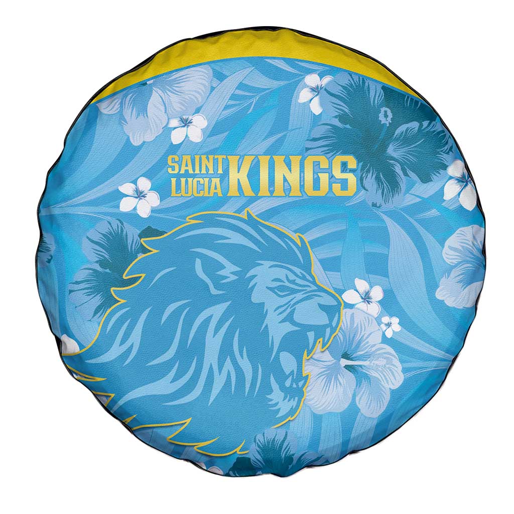 Saint Lucia Kings Cricket Spare Tire Cover 2025 Go Beinspired Tropical Style - Wonder Print Shop