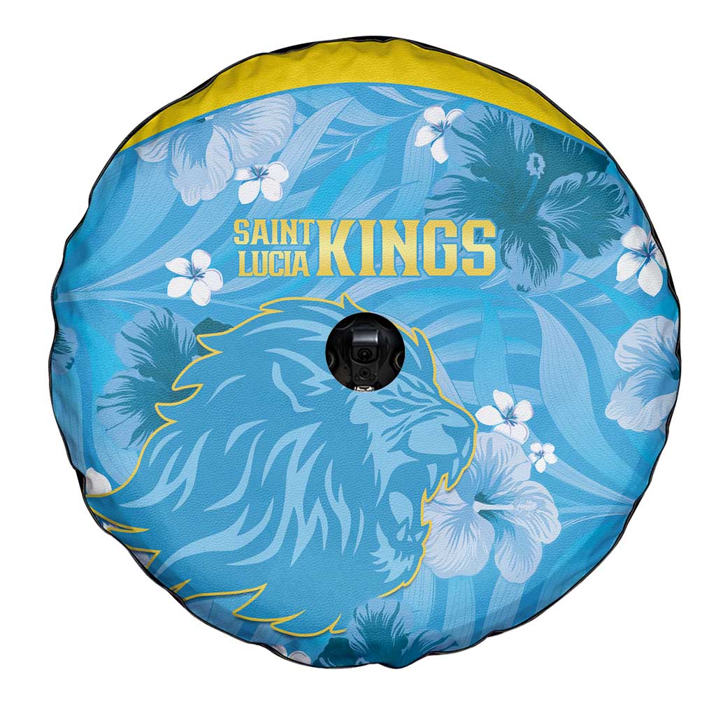Saint Lucia Kings Cricket Spare Tire Cover 2025 Go Beinspired Tropical Style - Wonder Print Shop