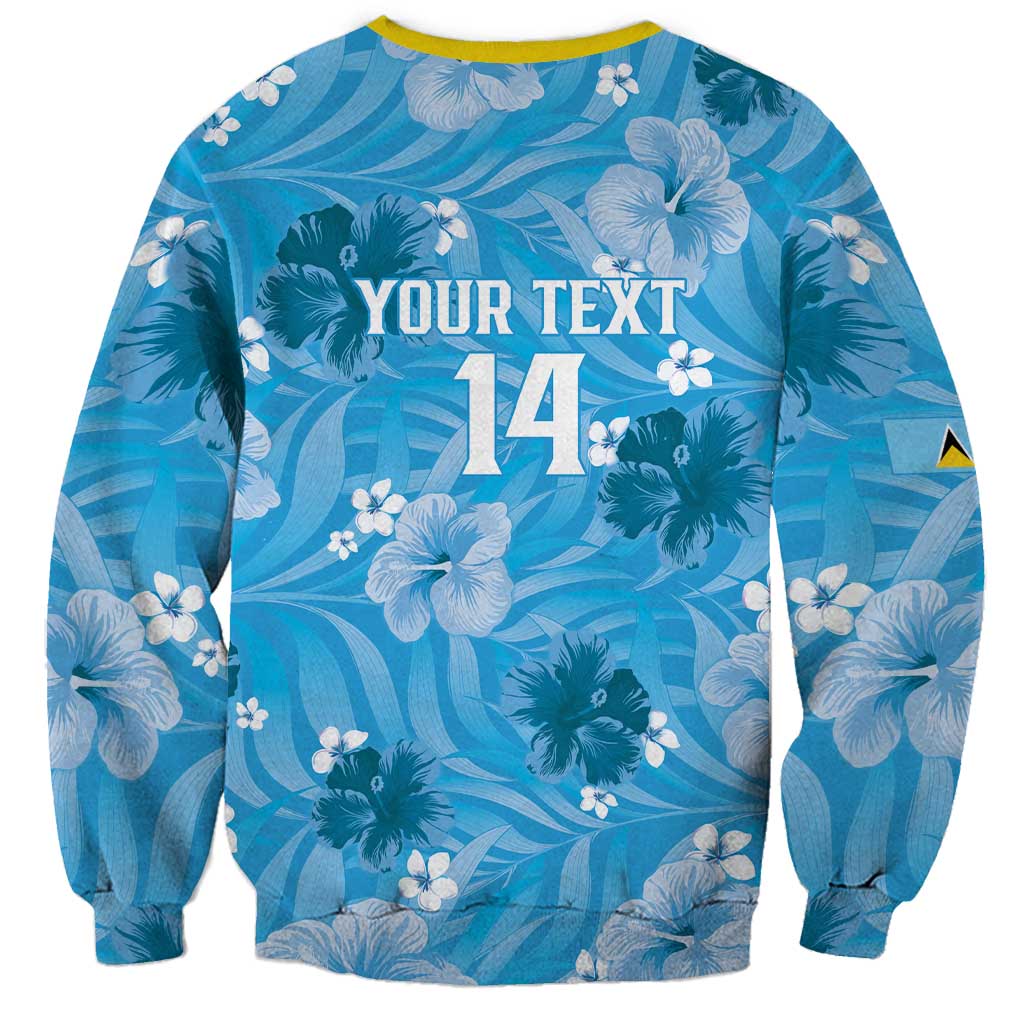 Custom Saint Lucia Kings Cricket Sweatshirt 2025 Go Beinspired Tropical Style - Wonder Print Shop