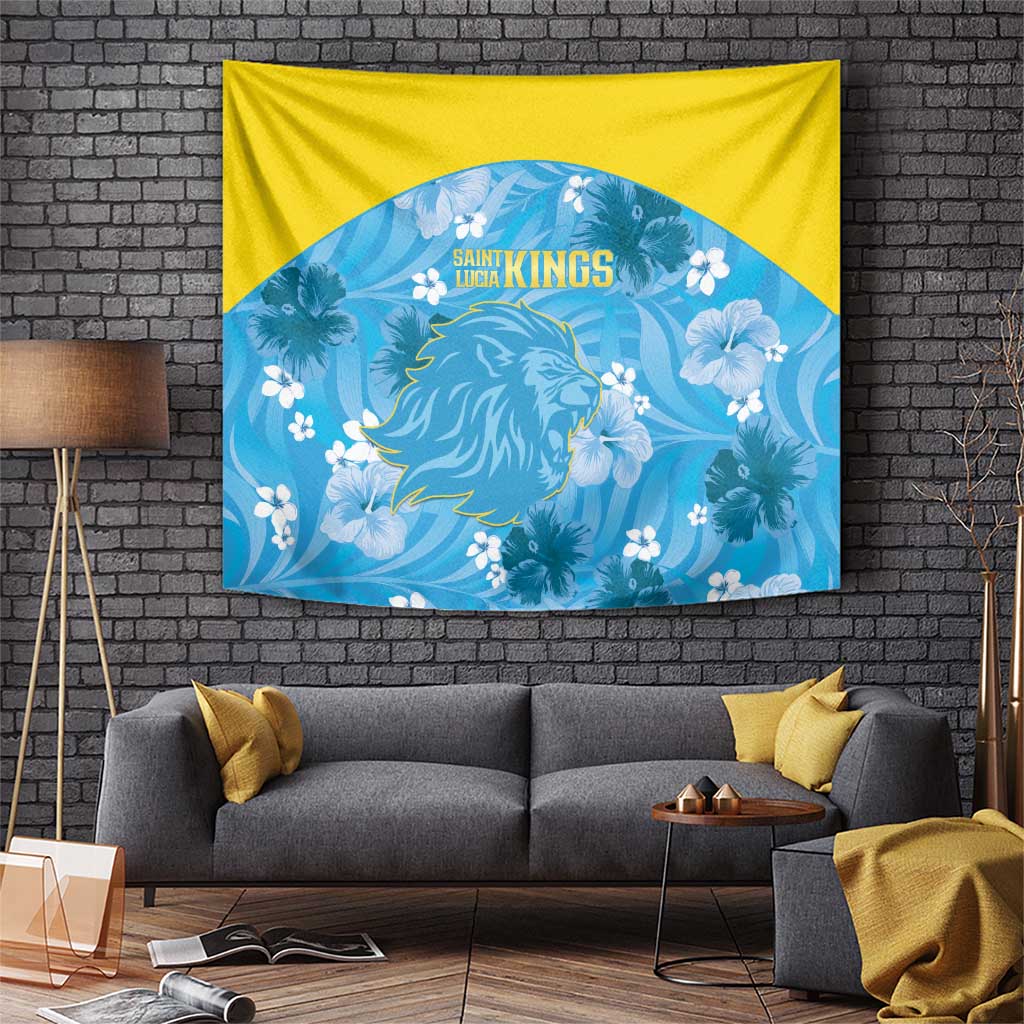 Saint Lucia Kings Cricket Tapestry 2025 Go Beinspired Tropical Style - Wonder Print Shop