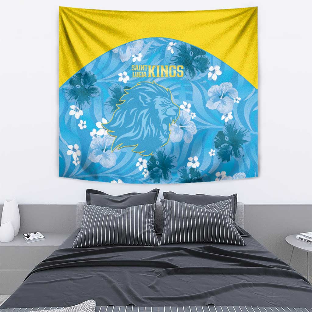 Saint Lucia Kings Cricket Tapestry 2025 Go Beinspired Tropical Style - Wonder Print Shop