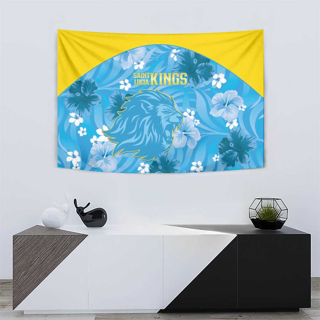 Saint Lucia Kings Cricket Tapestry 2025 Go Beinspired Tropical Style - Wonder Print Shop