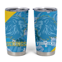 Custom Saint Lucia Kings Cricket Tumbler Cup 2025 Go Beinspired Tropical Style - Wonder Print Shop