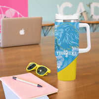Custom Saint Lucia Kings Cricket Tumbler With Handle 2025 Go Beinspired Tropical Style - Wonder Print Shop