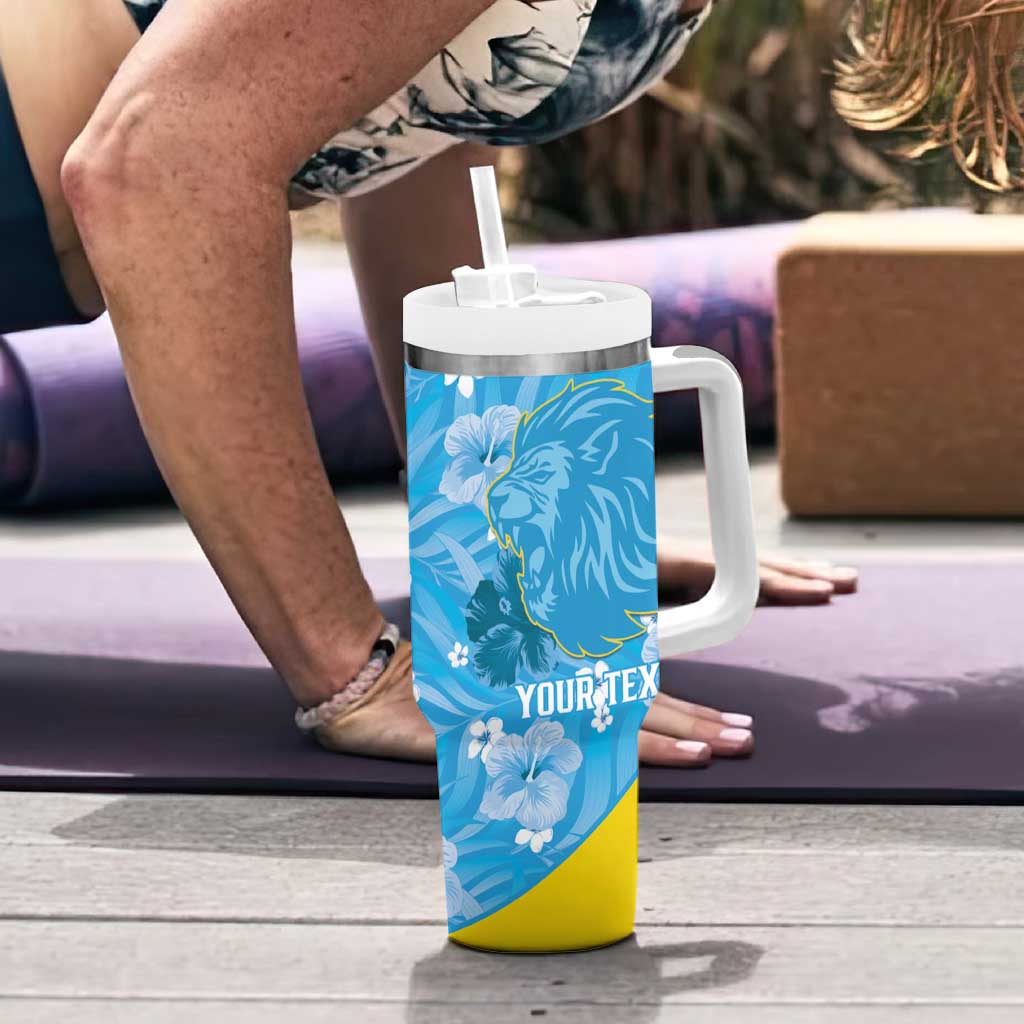 Custom Saint Lucia Kings Cricket Tumbler With Handle 2025 Go Beinspired Tropical Style - Wonder Print Shop