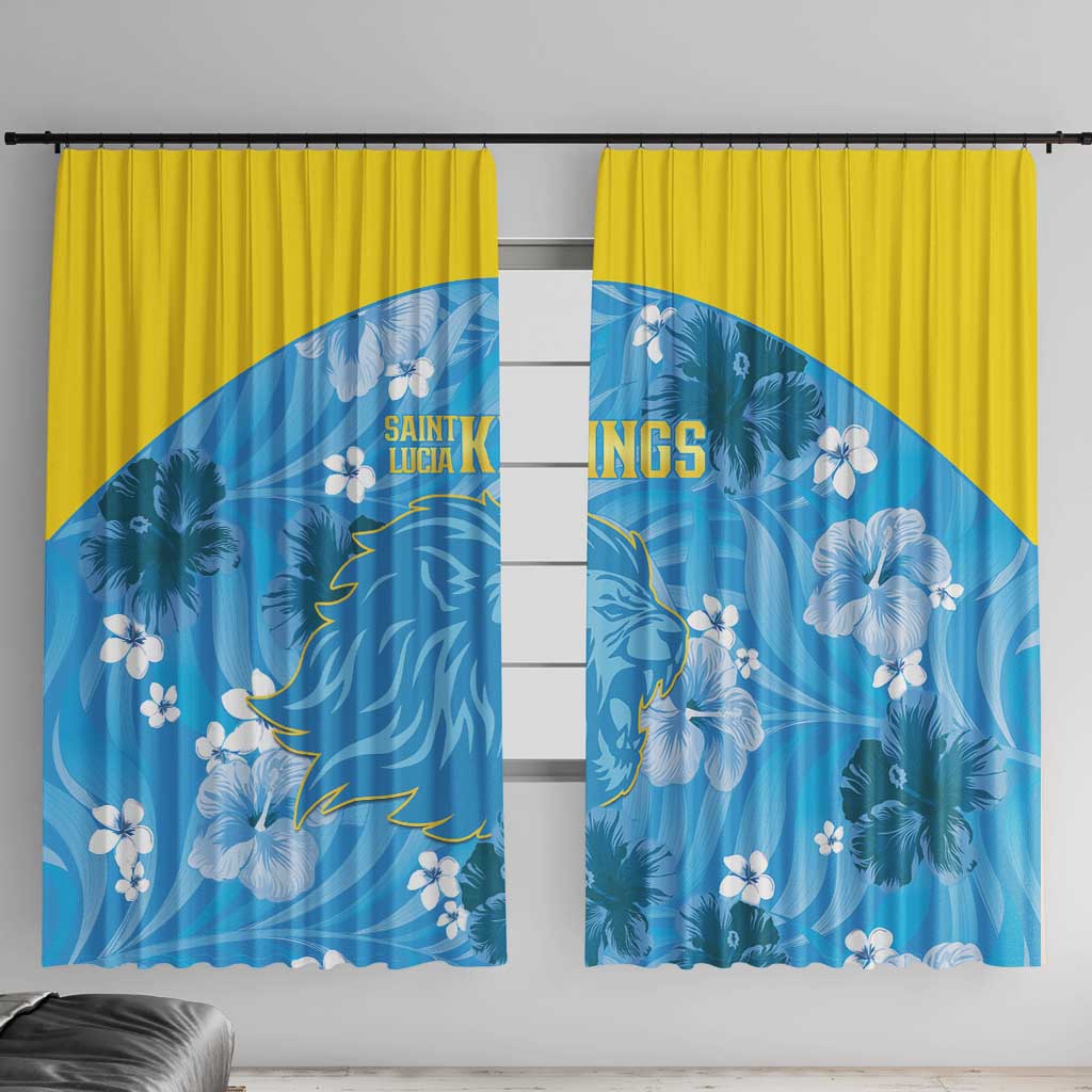 Saint Lucia Kings Cricket Window Curtain 2025 Go Beinspired Tropical Style - Wonder Print Shop