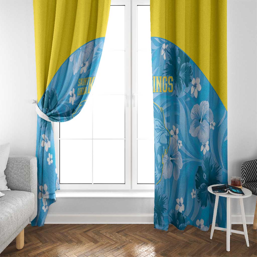 Saint Lucia Kings Cricket Window Curtain 2025 Go Beinspired Tropical Style - Wonder Print Shop