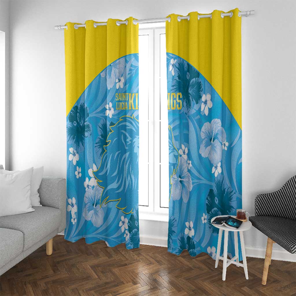 Saint Lucia Kings Cricket Window Curtain 2025 Go Beinspired Tropical Style - Wonder Print Shop